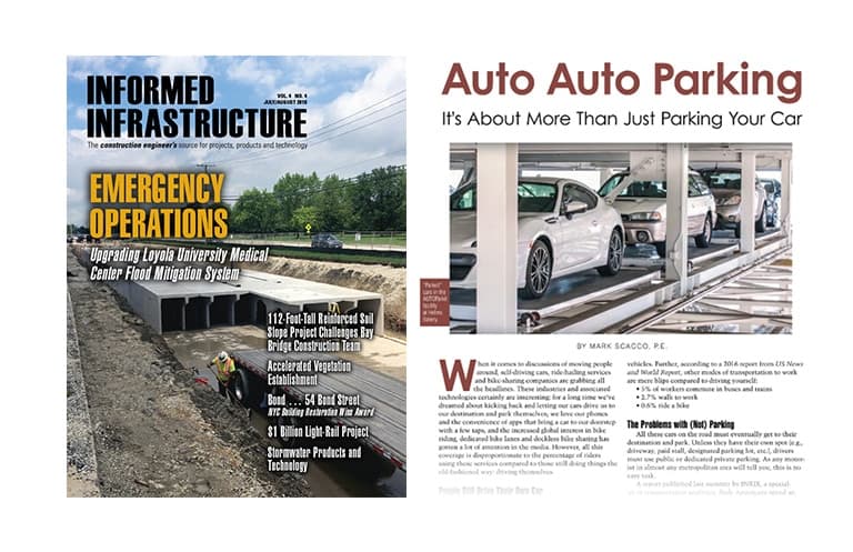 AUTOParkit™ featured in Informed Infrastructure - July/August 2018 Issue